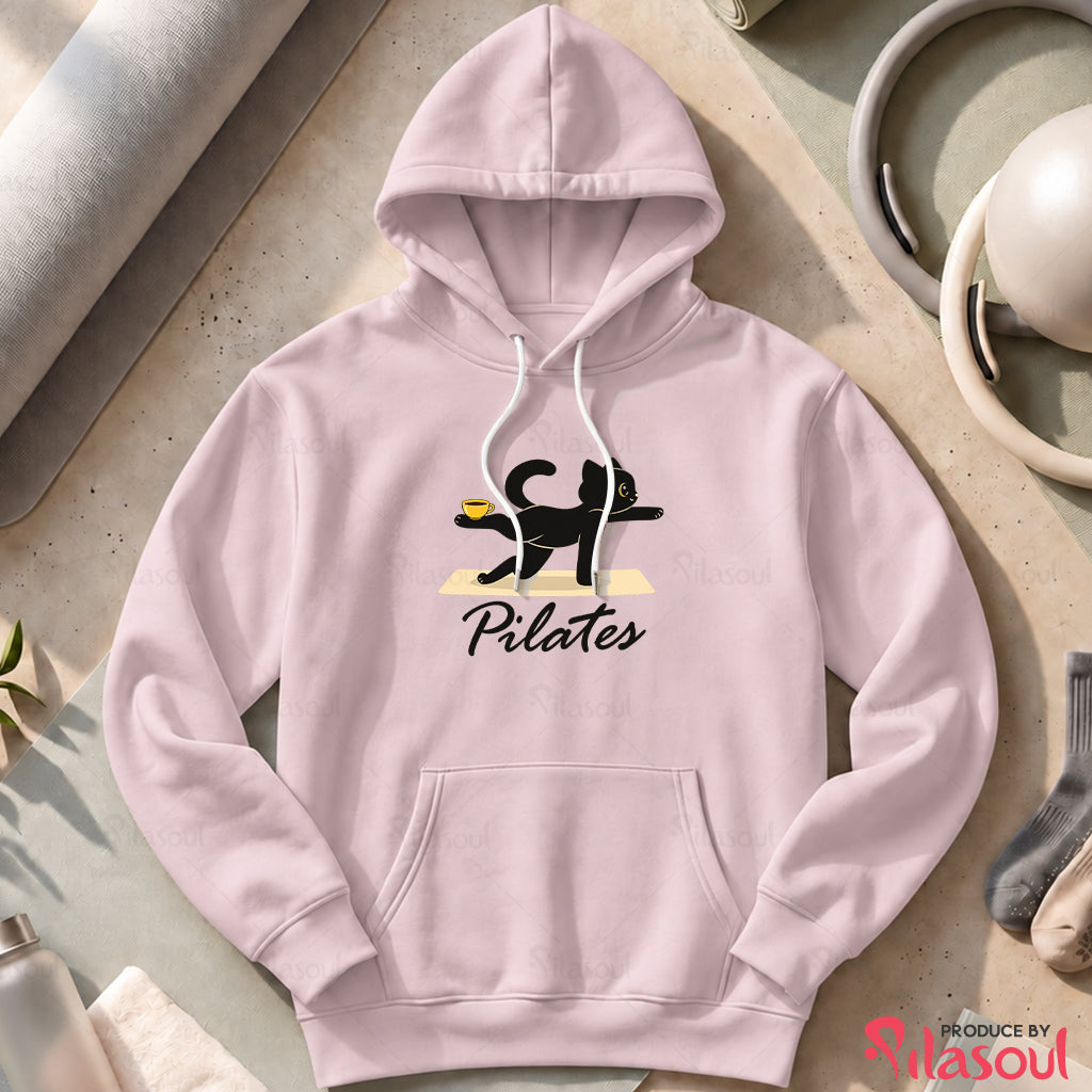 Cat Pilates Hoodies