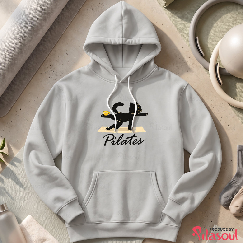 Cat Pilates Hoodies