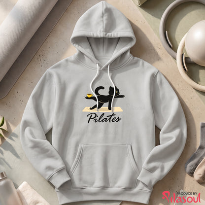 Cat Pilates Hoodies