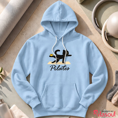 Cat Pilates Hoodies