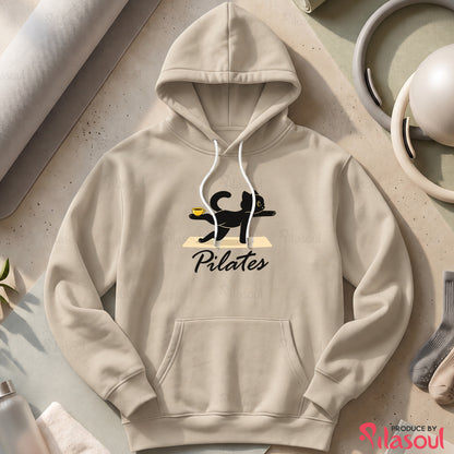 Cat Pilates Hoodies