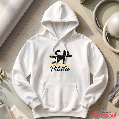 Cat Pilates Hoodies
