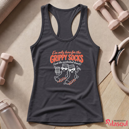 I'm Only Here For The Grippy Sock Tank Top