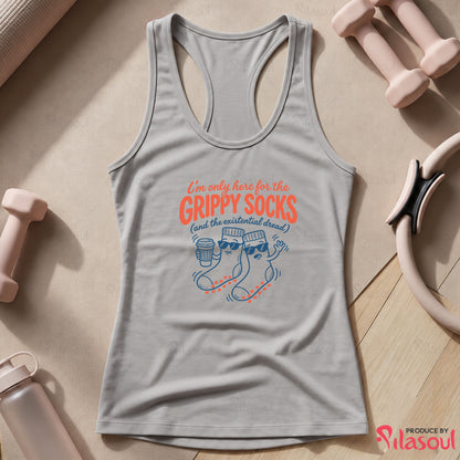 I'm Only Here For The Grippy Sock Tank Top