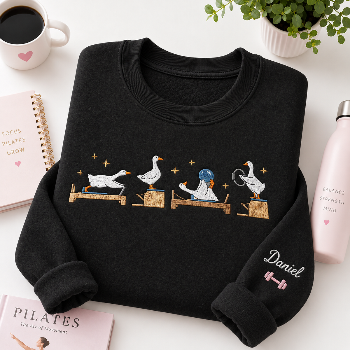 Goose Pilates Embroiered Personalized