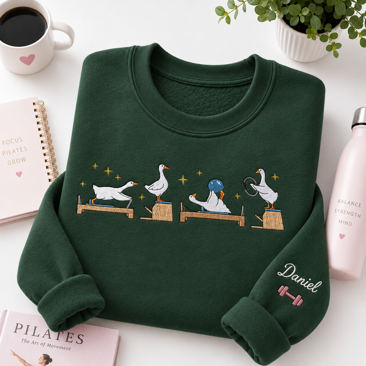 Goose Pilates Embroiered Personalized