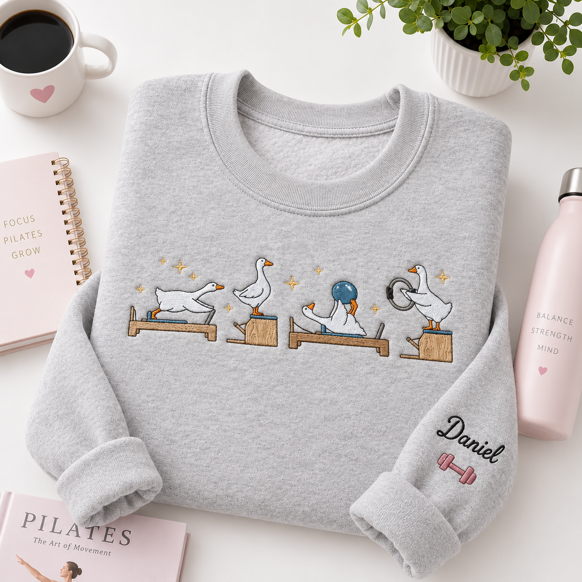 Goose Pilates Embroiered Personalized