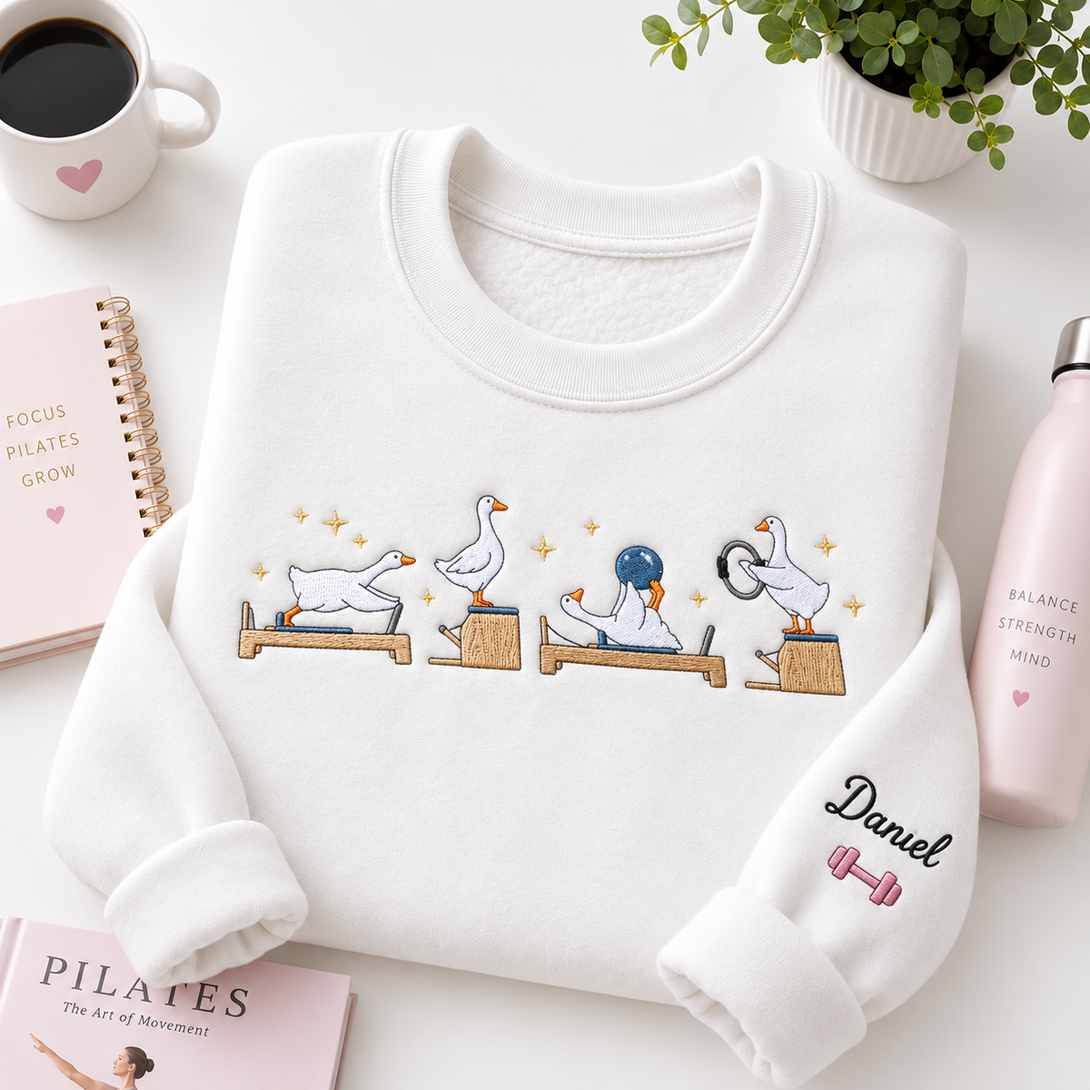 Goose Pilates Embroiered Personalized