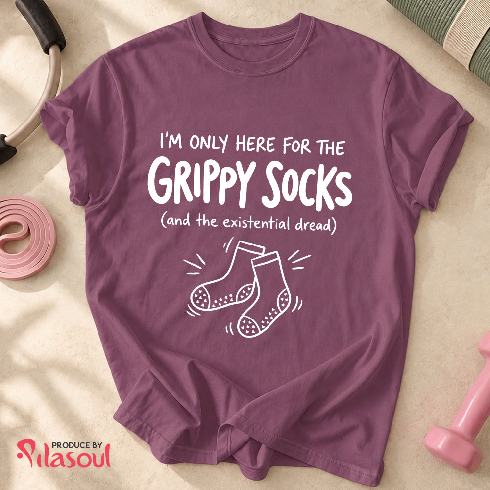 I'M ONLY HERE FOR THE GRIPPY SOCKS