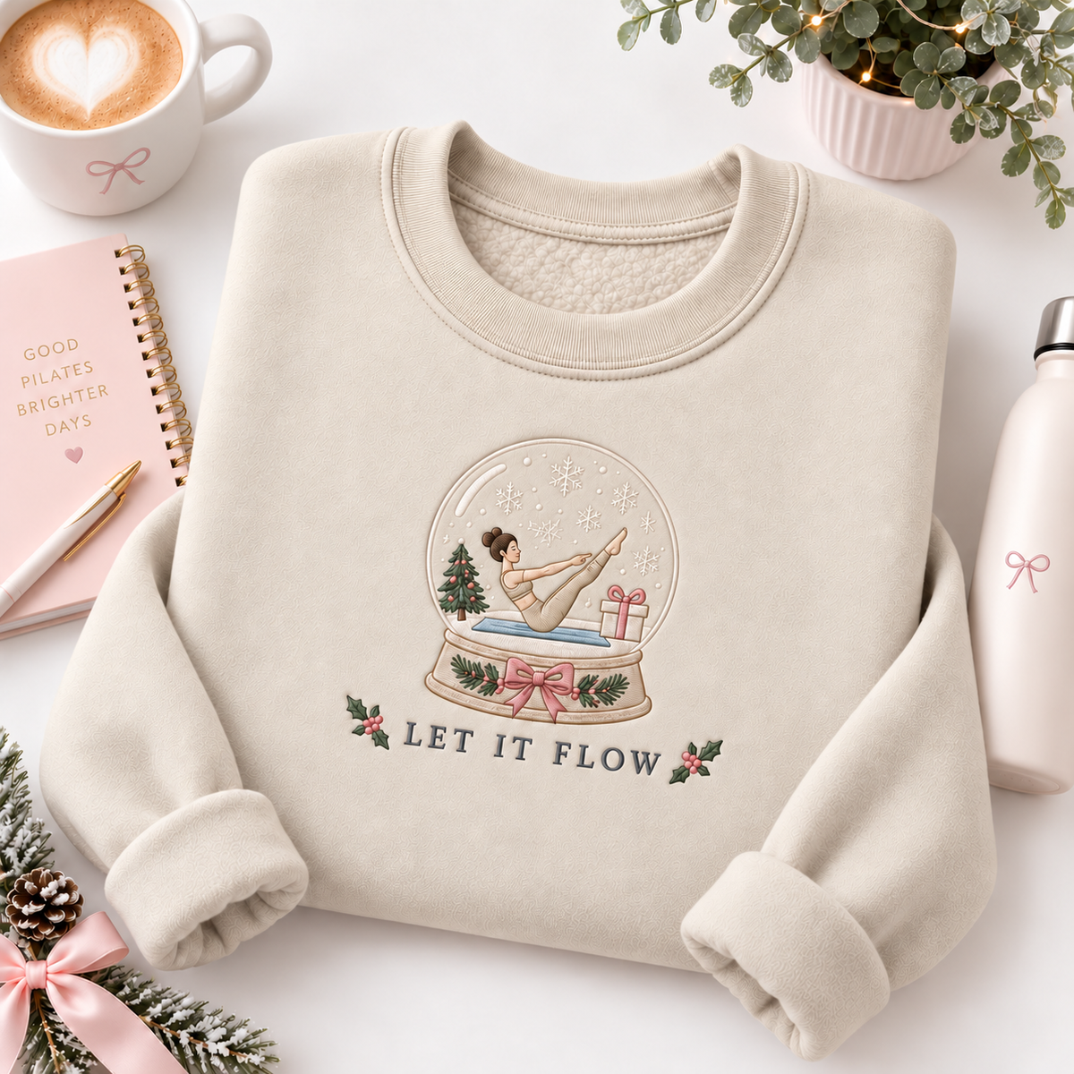 Let it Flow Embroiered Personalized