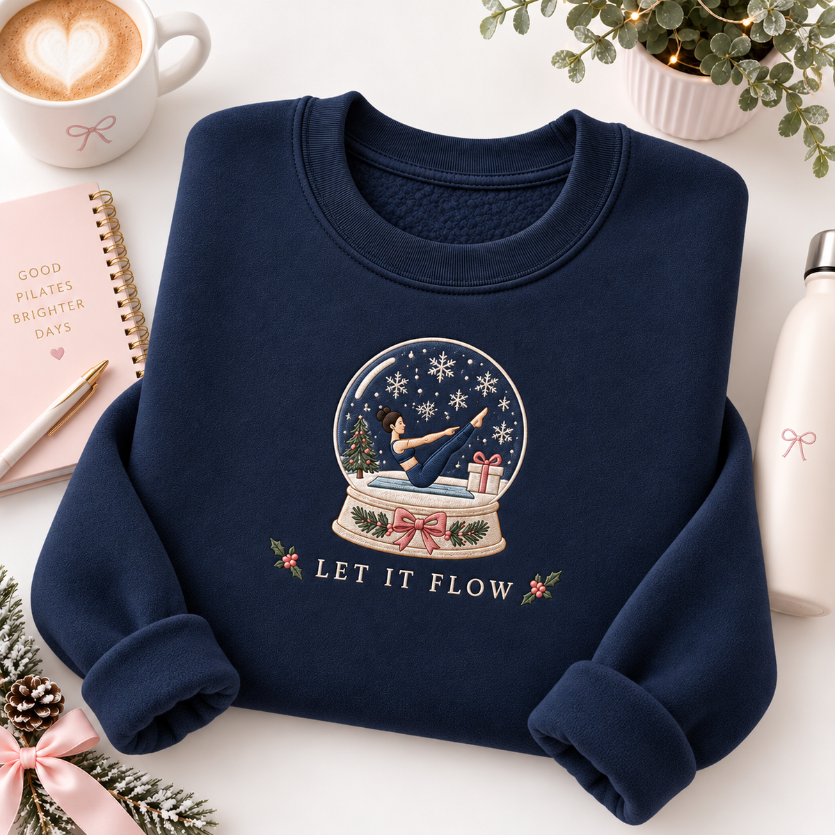 Let it Flow Embroiered Personalized