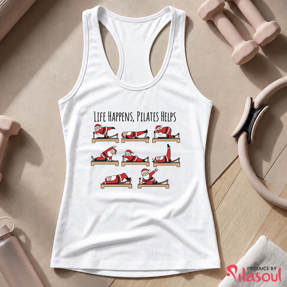 Life Happens, Pilates Helps Tank Top