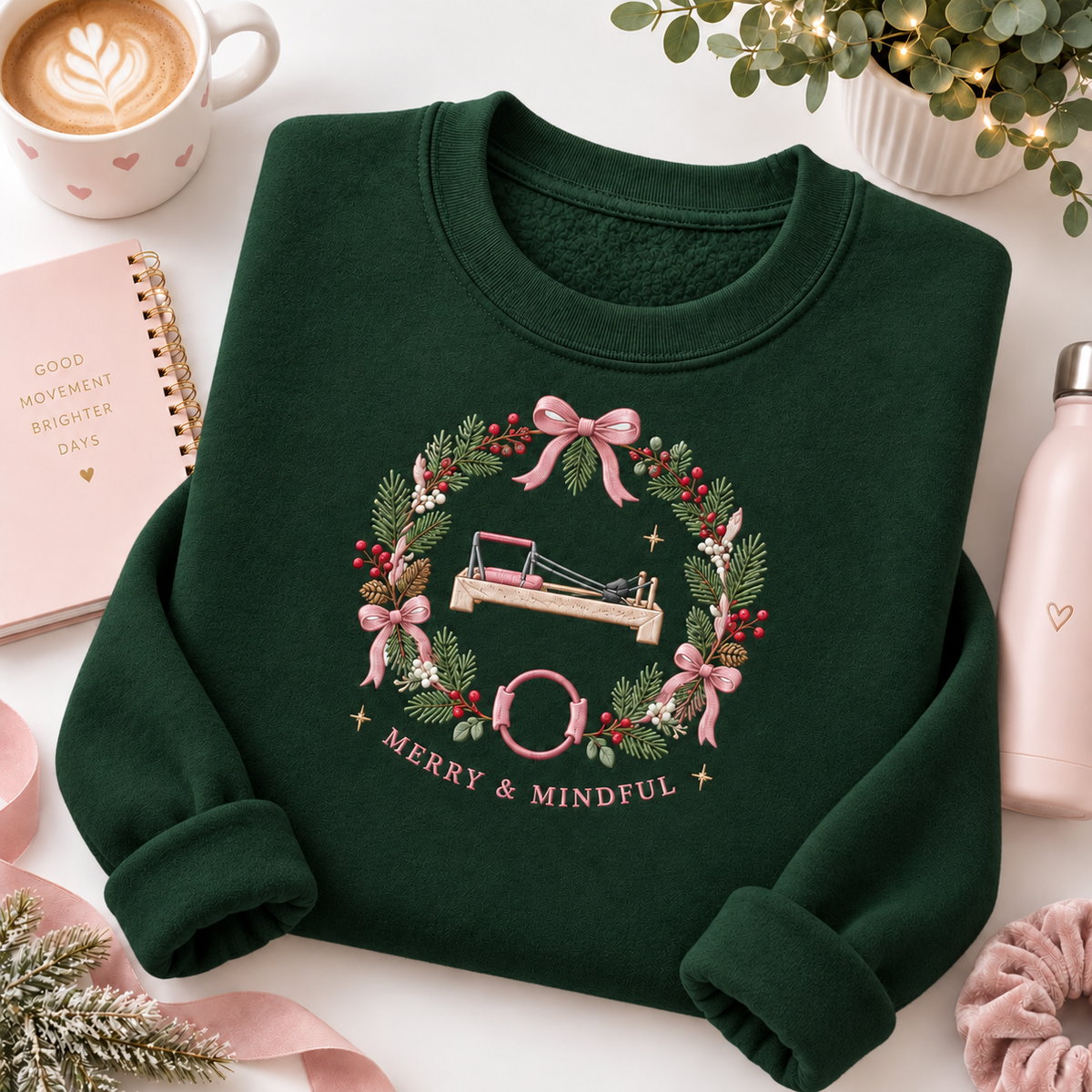 Merry & Mindful Embroiered Personalized