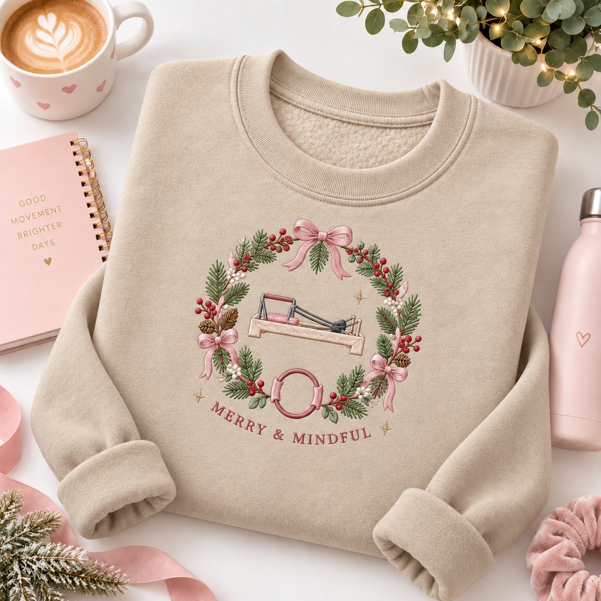 Merry & Mindful Embroiered Personalized