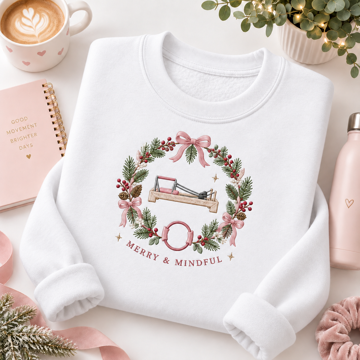 Merry & Mindful Embroiered Personalized