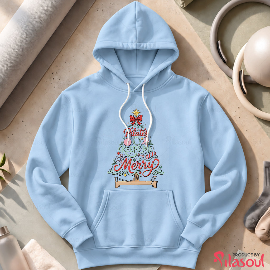 Pilates Keeps Me Merry Hoodies