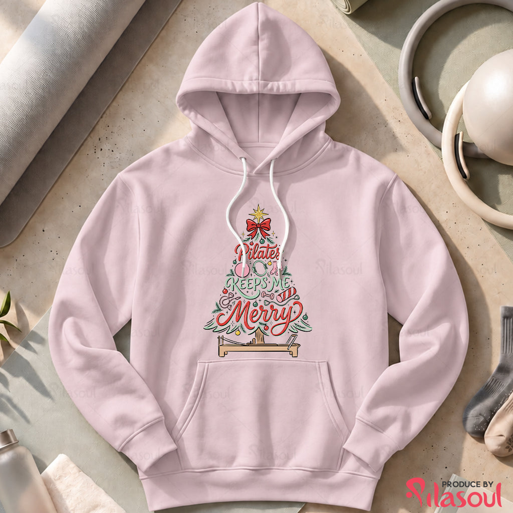 Pilates Keeps Me Merry Hoodies