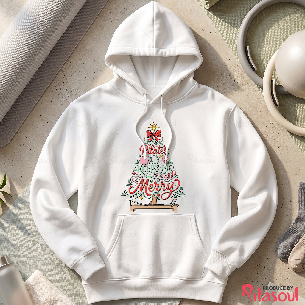 Pilates Keeps Me Merry Hoodies