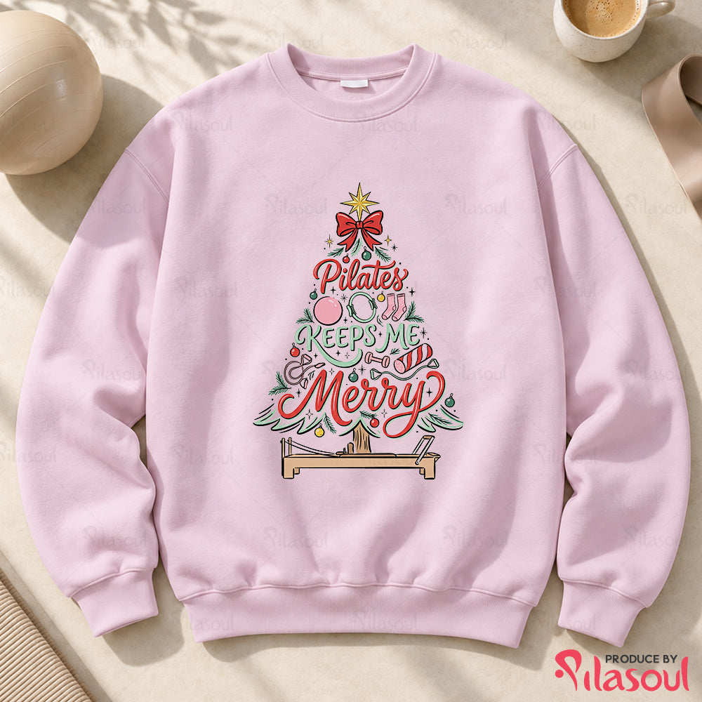 Pilates Keeps Me Merry Sweatshirt