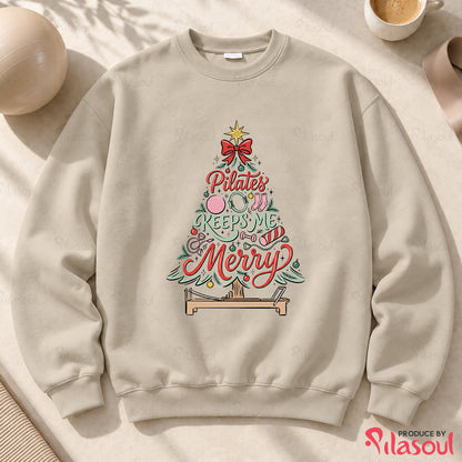 Pilates Keeps Me Merry Sweatshirt