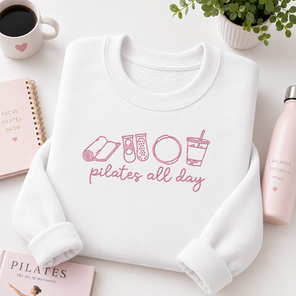 Silly Little Pilates Girly Embroiered Personalized