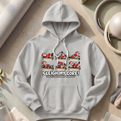 Santa Pilates Hoodies