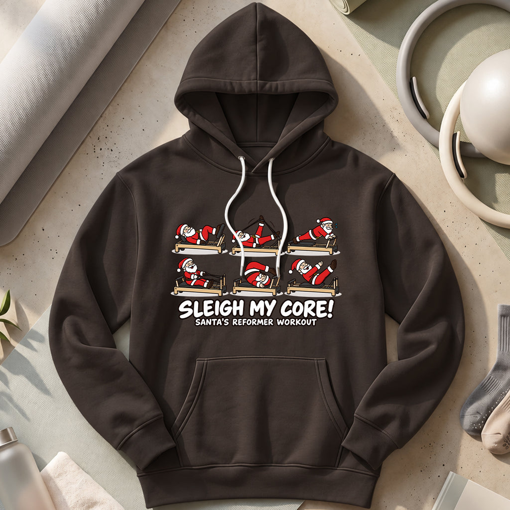 Santa Pilates Hoodies