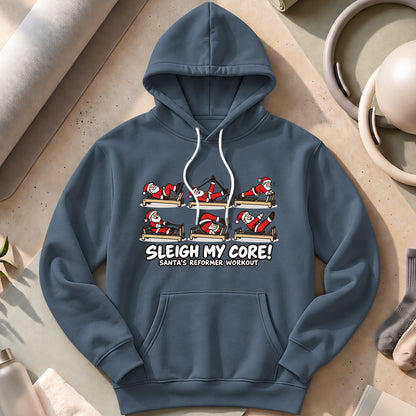 Santa Pilates Hoodies