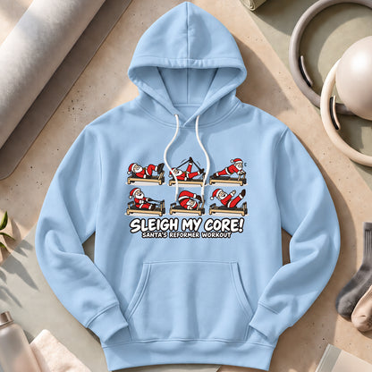 Santa Pilates Hoodies