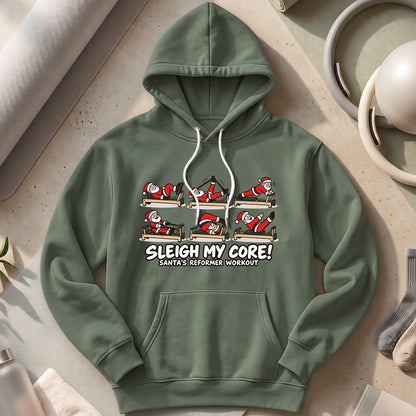 Santa Pilates Hoodies