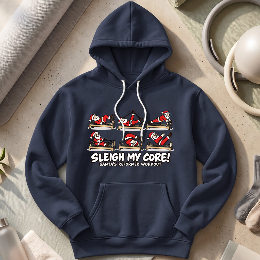 Santa Pilates Hoodies
