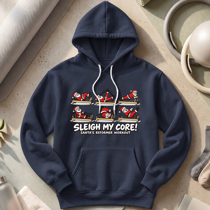 Santa Pilates Hoodies