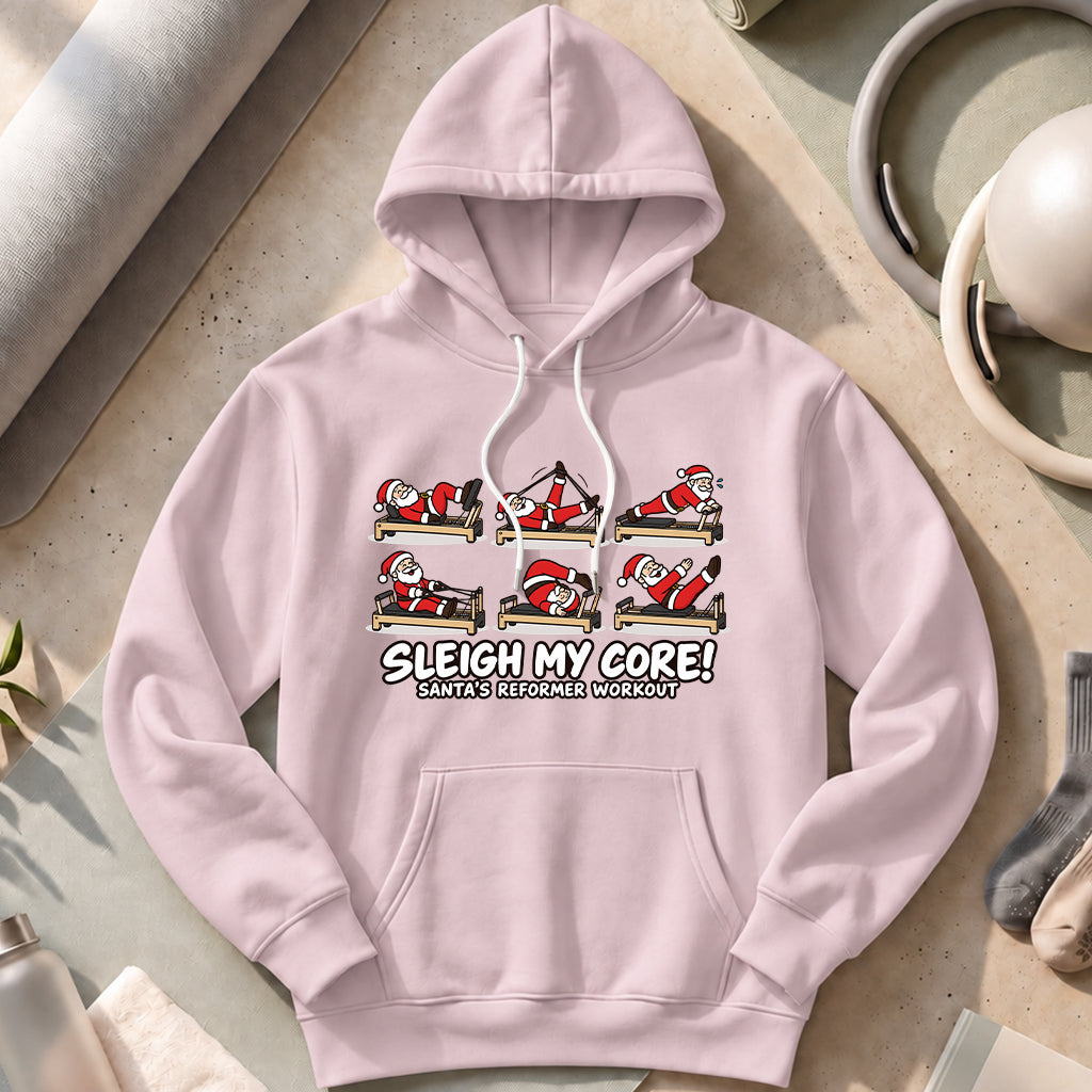 Santa Pilates Hoodies