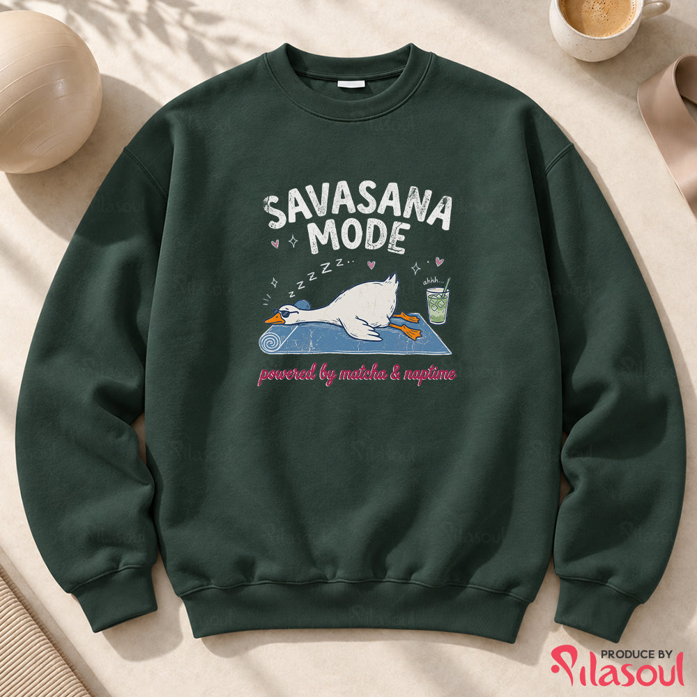 Savasana & Sip Matcha Sweatshirt