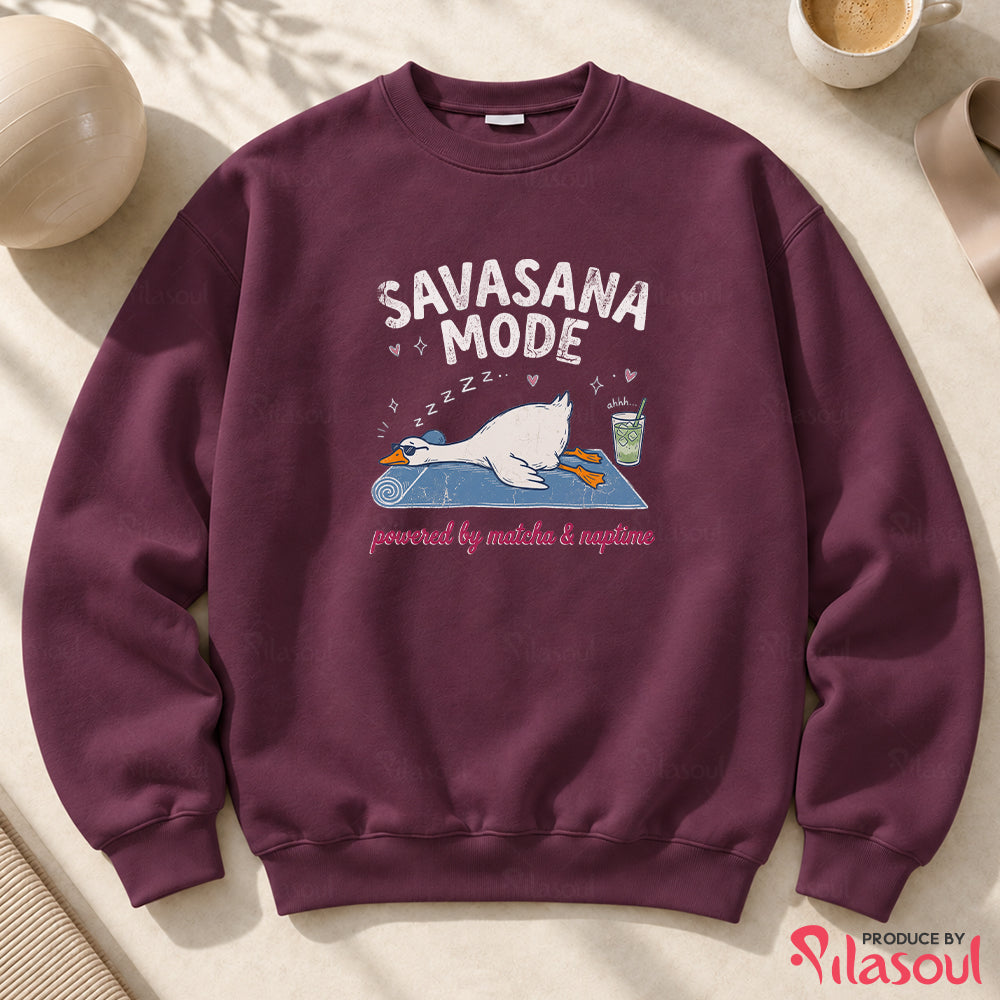 Savasana & Sip Matcha Sweatshirt