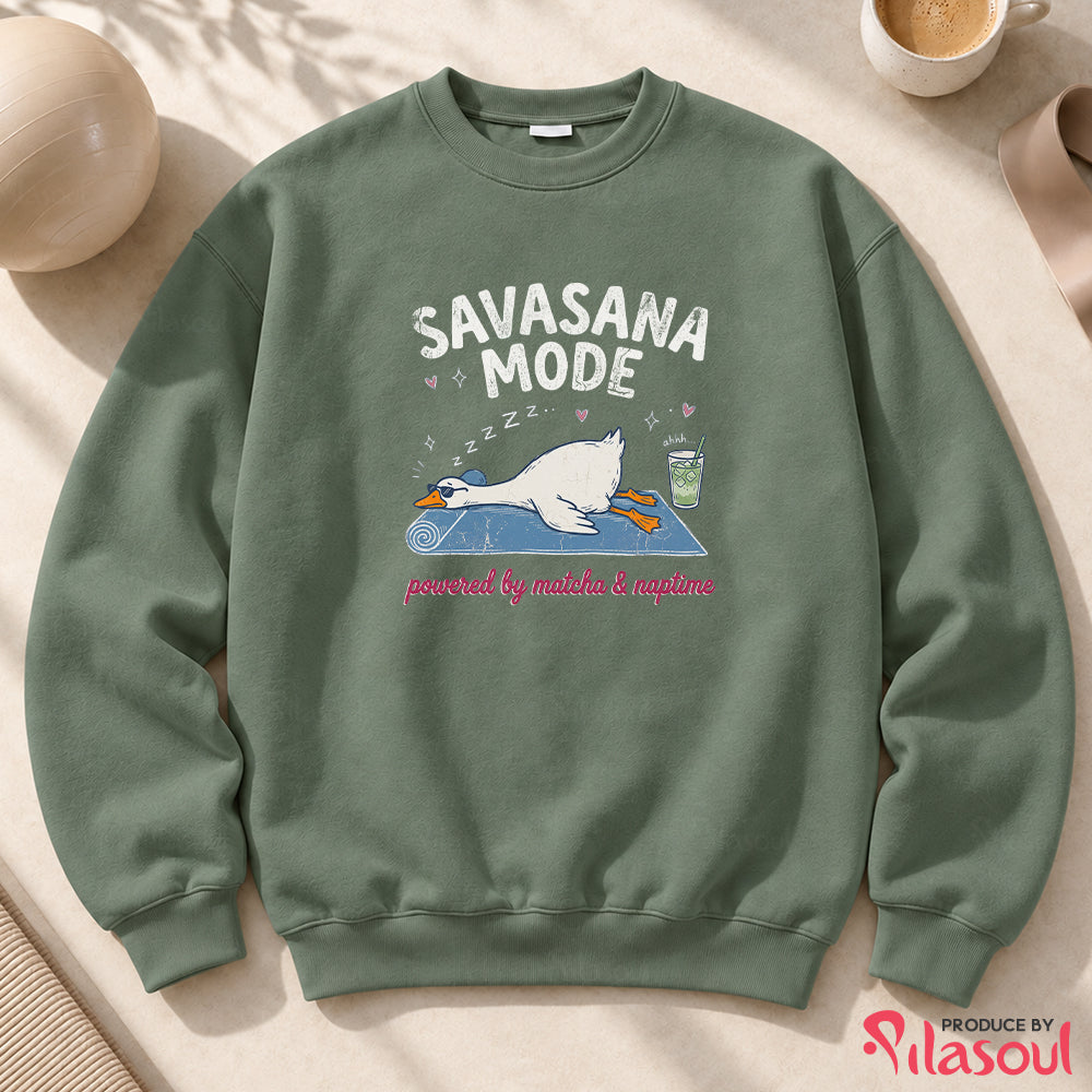 Savasana & Sip Matcha Sweatshirt