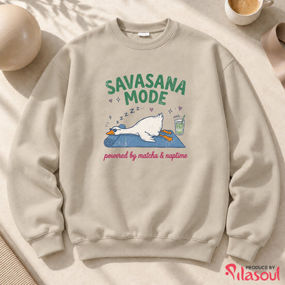 Savasana & Sip Matcha Sweatshirt