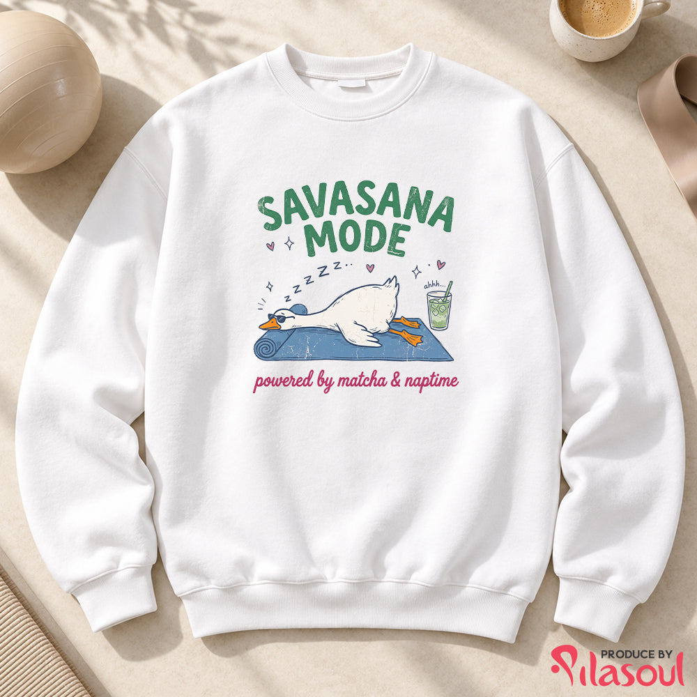 Savasana & Sip Matcha Sweatshirt