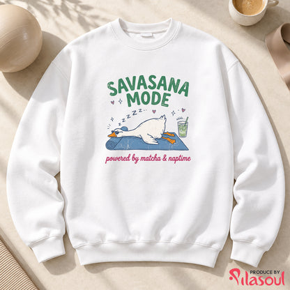Savasana & Sip Matcha Sweatshirt