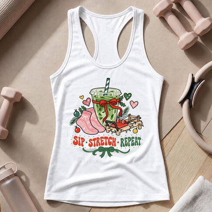 Sip - Stretch - Repeat Tank Top