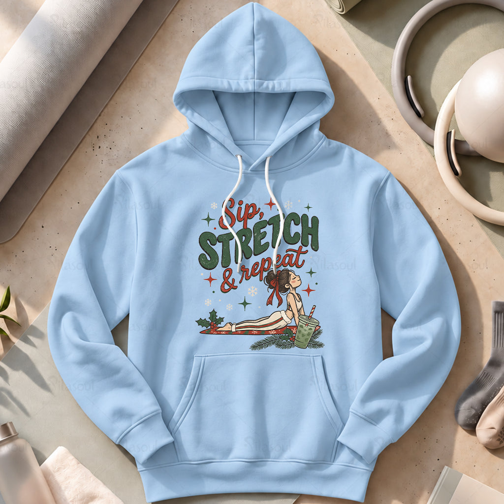 Sip, Stretch & Repeat Hoodies