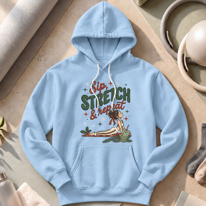 Sip, Stretch & Repeat Hoodies