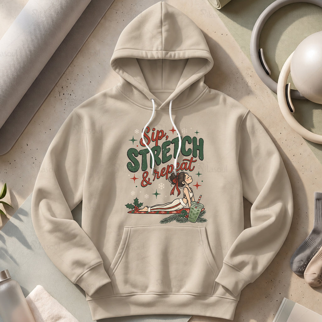 Sip, Stretch & Repeat Hoodies