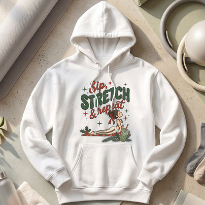 Sip, Stretch & Repeat Hoodies