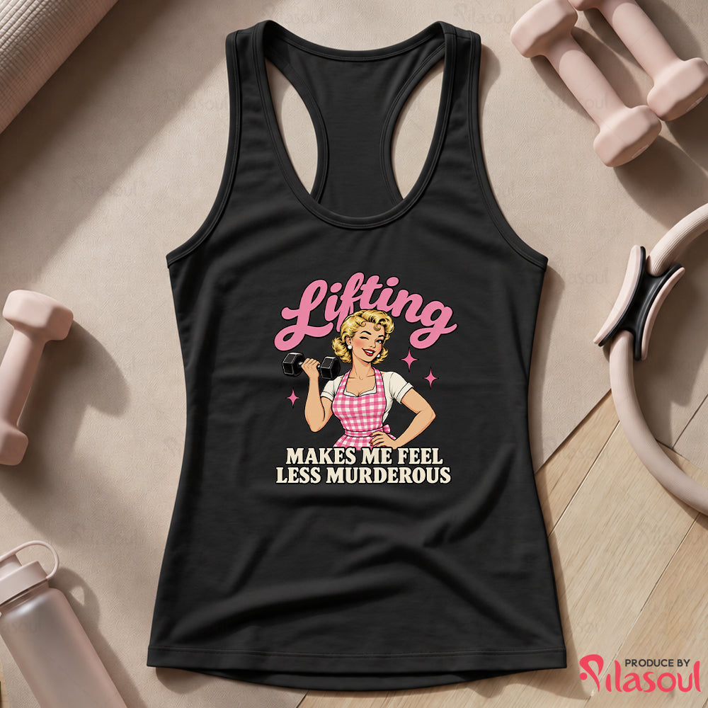 Lifting Less Murderous Tank Top