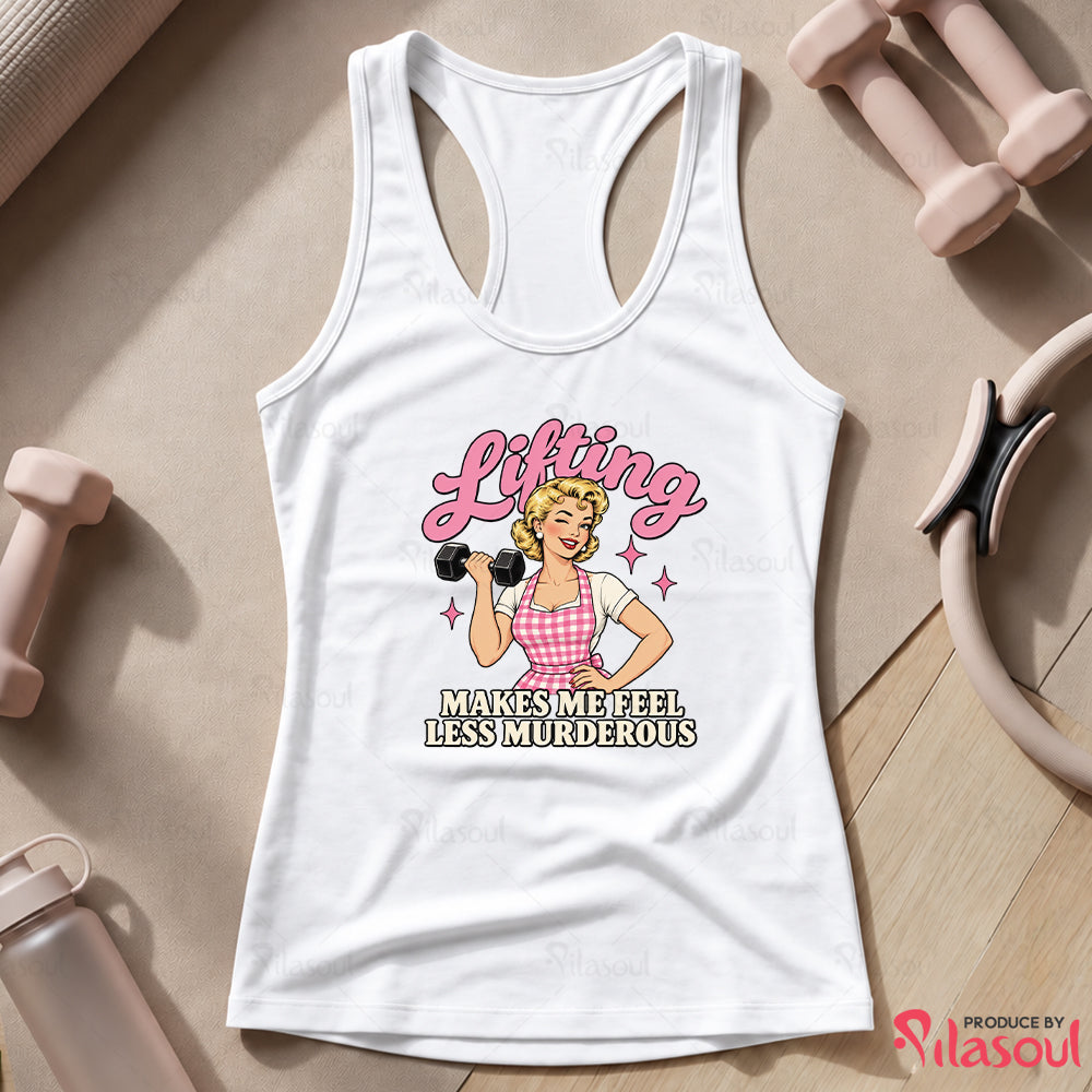 Lifting Less Murderous Tank Top