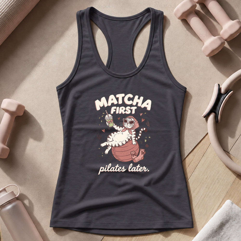 Matcha Fist - Pilates Lates Tank Top