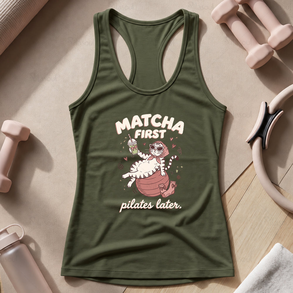 Matcha Fist - Pilates Lates Tank Top