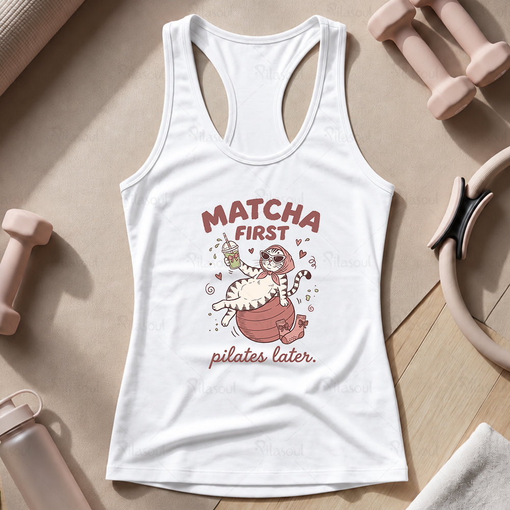 Matcha Fist - Pilates Lates Tank Top