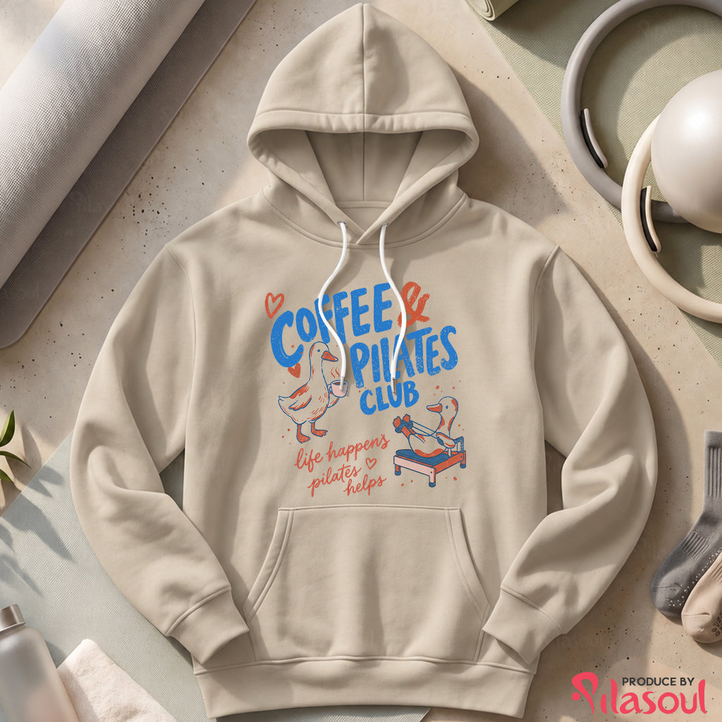 Coffee & Pilates Club Hoodies